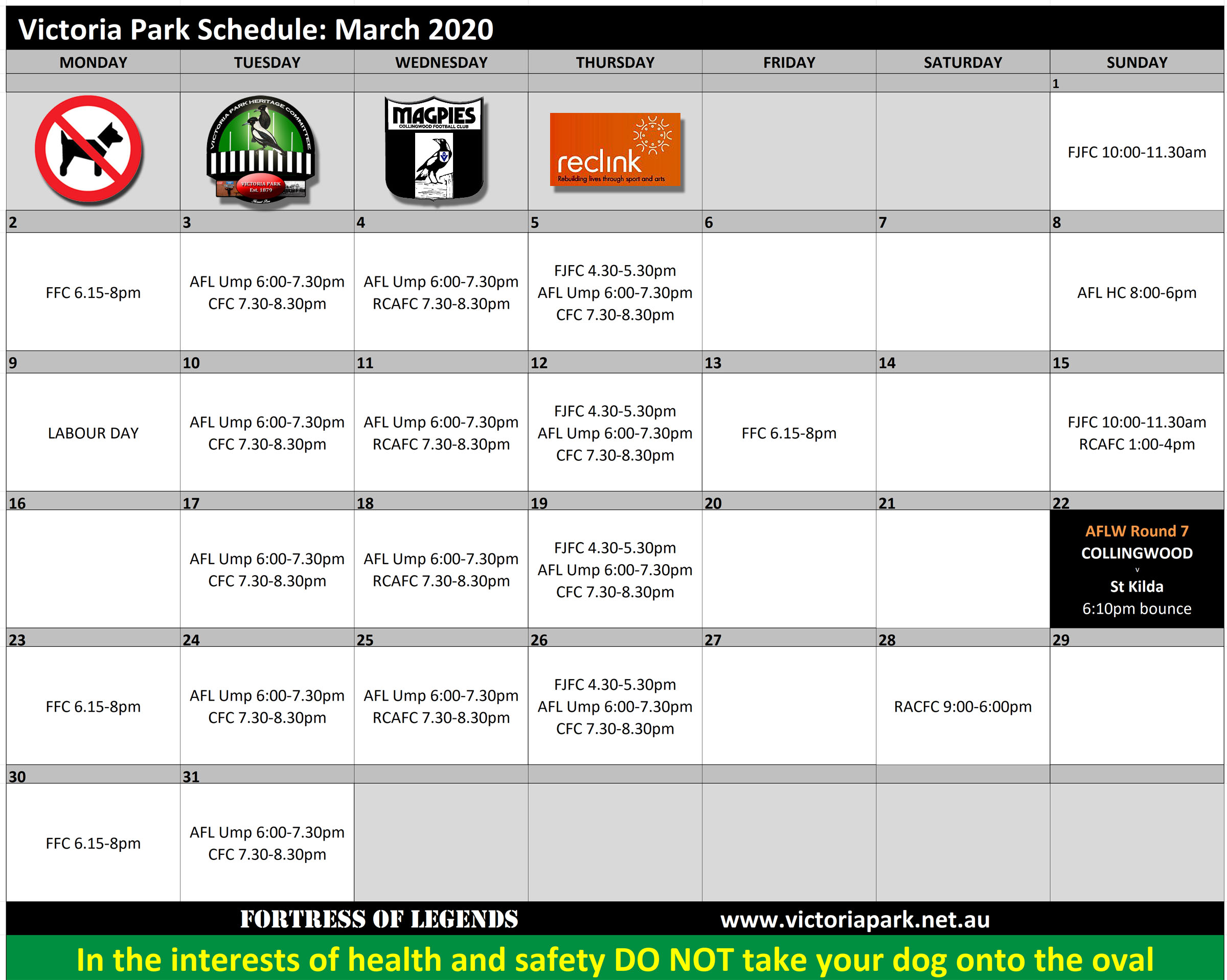 VictoriaPark_Schedule_3_2020